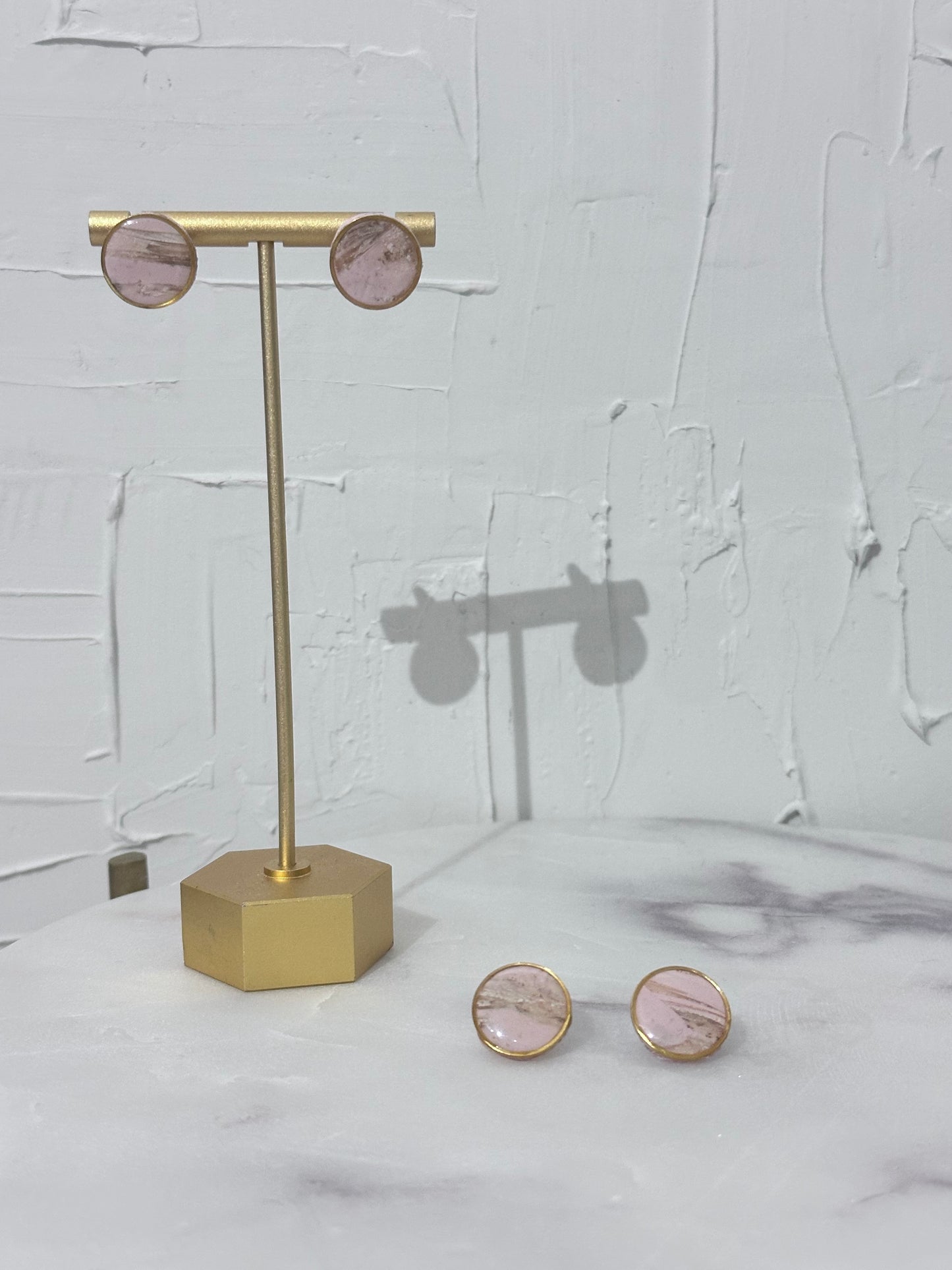 Marble Stud Earrings