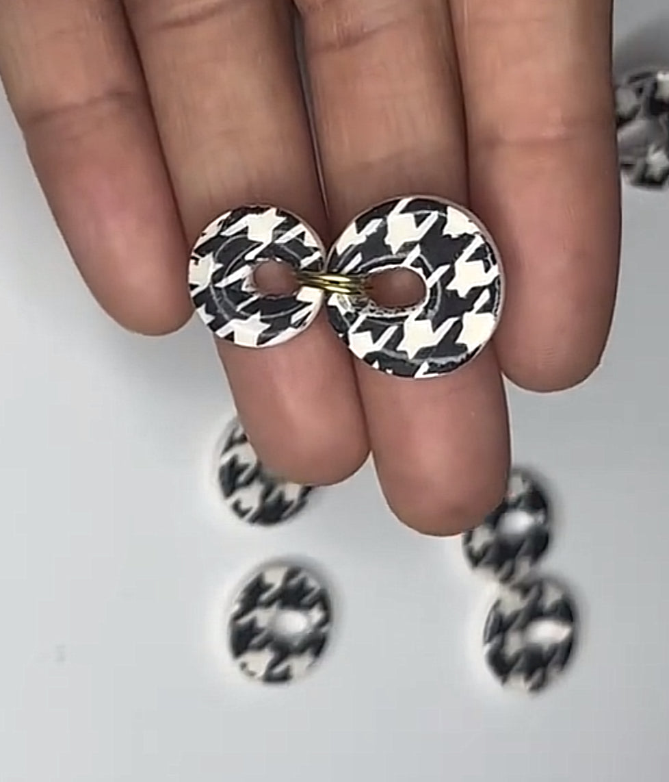 Houndstooth Duo Drops