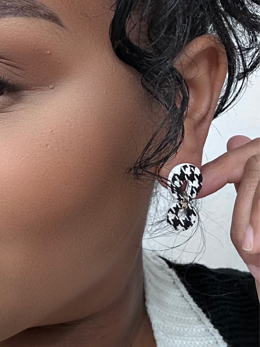 Houndstooth Duo Drops