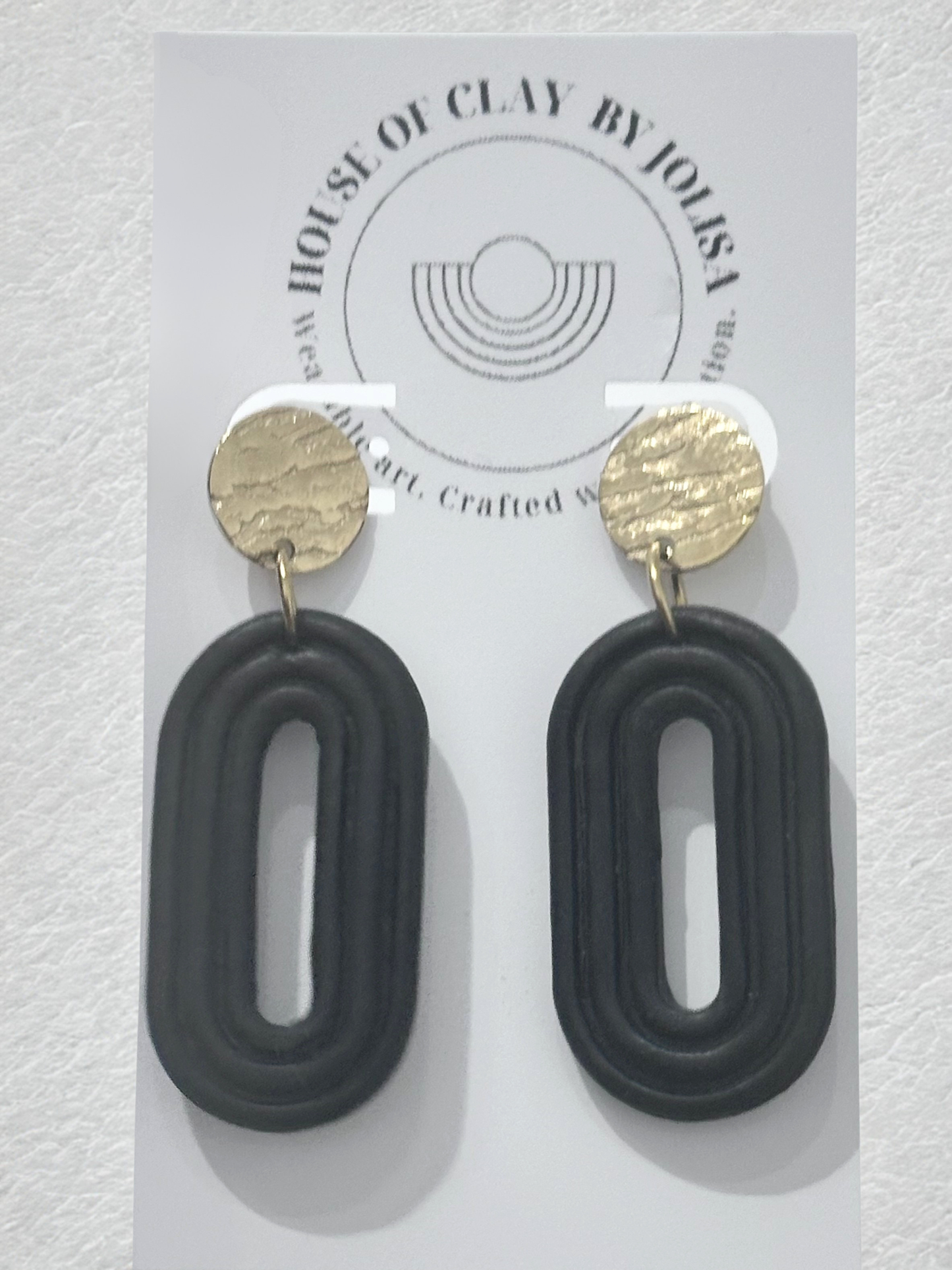 Embossed Oval Dangle