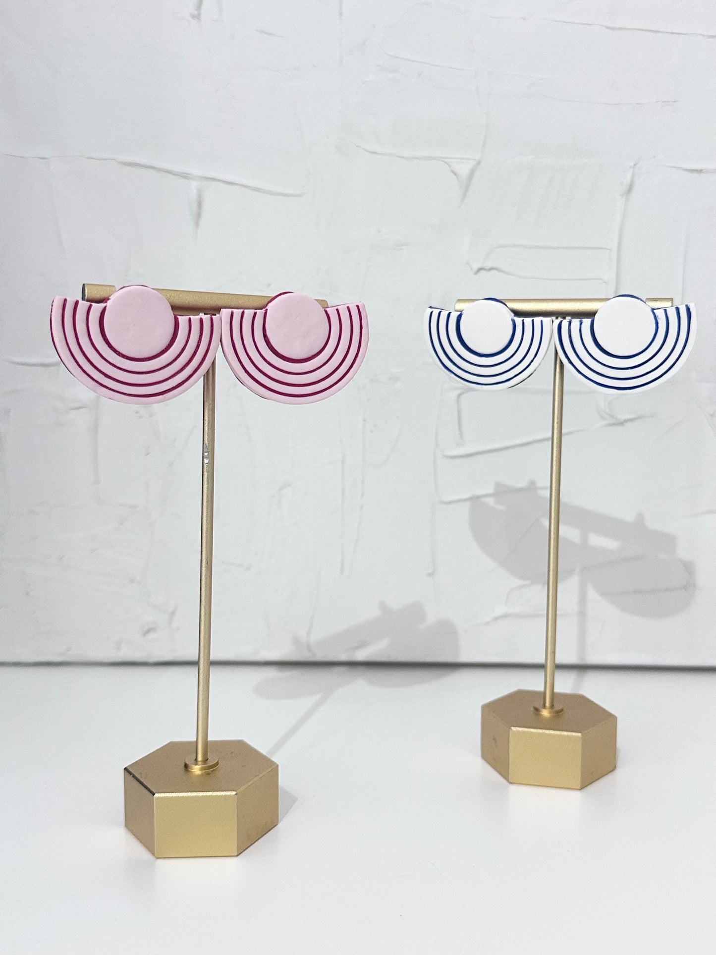 Modern Wave Stud Earrings