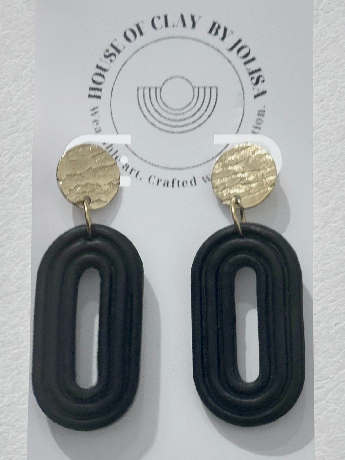 Embossed Oval Dangle