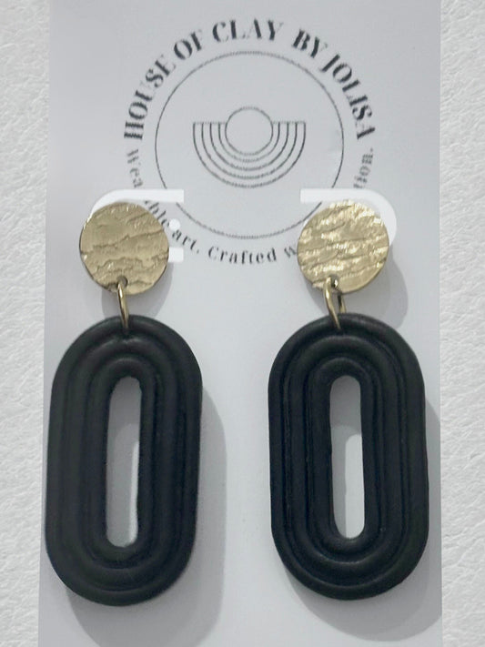 Embossed Oval Dangle